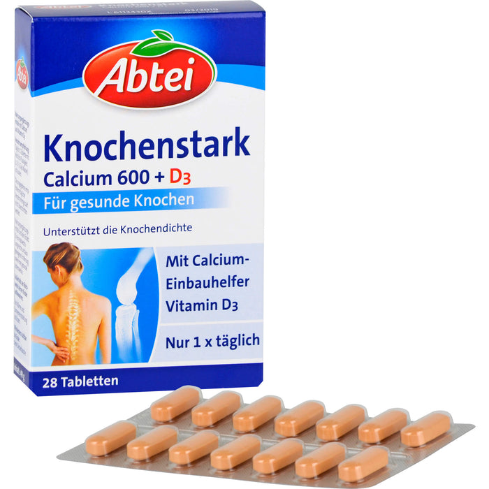 Abtei Knochenstark Calcium 600 + D3 Tabletten, 28 pcs. Tablets