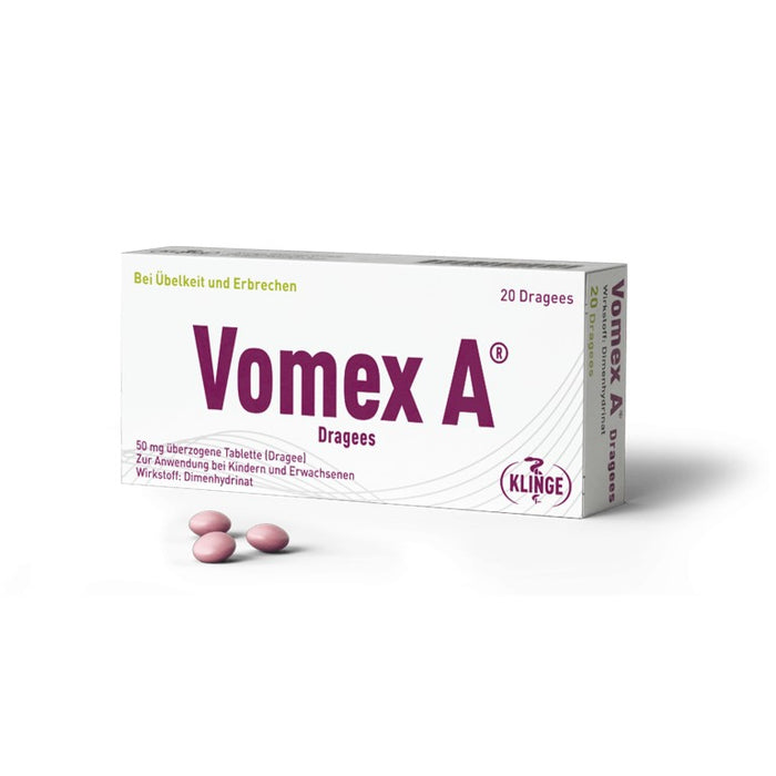 Vomex A Dragees, 20 St. Tabletten