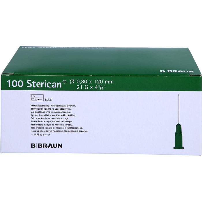 Sterican Knülen 21Gx4 4/5 0,8x120mm, 100 St KAN