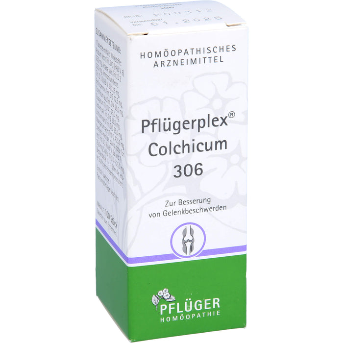 Pflügerplex Colchicum 306 Tabletten zur Besserung von Gelenkbeschwerden, 100 pc Tablettes