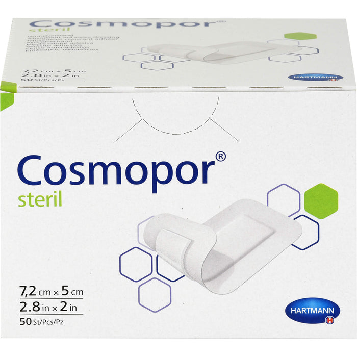 COSMOPOR STERIL 7,2X5CM, 50 St PFL