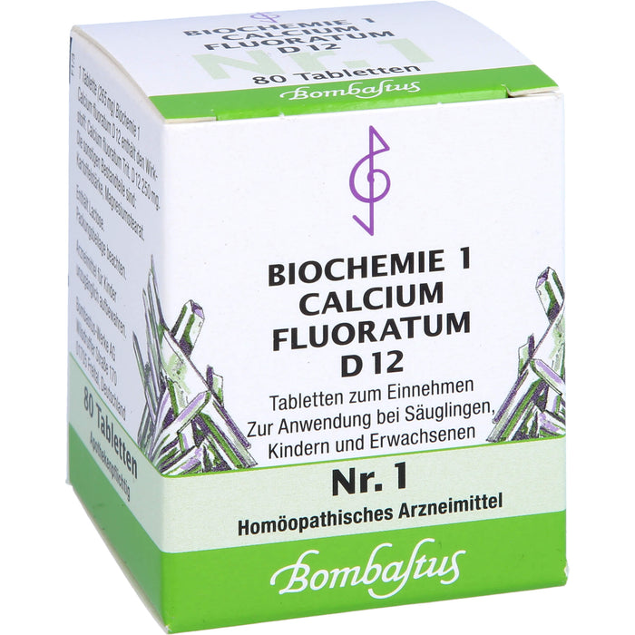 Bombastus Biochemie 1 Calcium fluoratum D 12 Tabletten, 80 pcs. Tablets