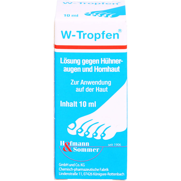 W-Tropfen gegen Hühneraugen und Hornhaut, 10 ml Solution