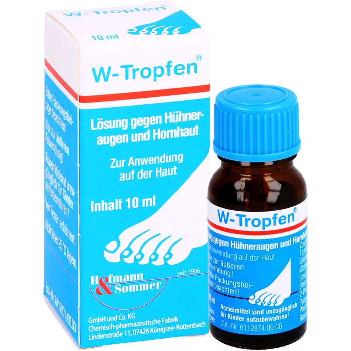 W-Tropfen gegen Hühneraugen und Hornhaut, 10 ml Solution