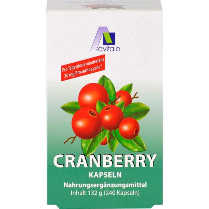 Avitale Cranberry Kapseln 400 mg, 240 pcs. Capsules