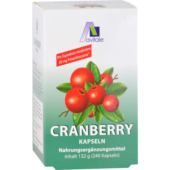 Avitale Cranberry Kapseln 400 mg, 240 pcs. Capsules