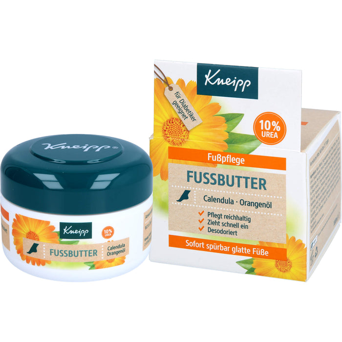 Kneipp Fussbutter Ringelblume-Rosmarin reichhaltige Pflege für trockene Füße, 100 g Cream