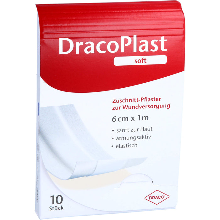 DracoPlast Soft Pflaster 1 m x 6 cm, 1 pc Pansement