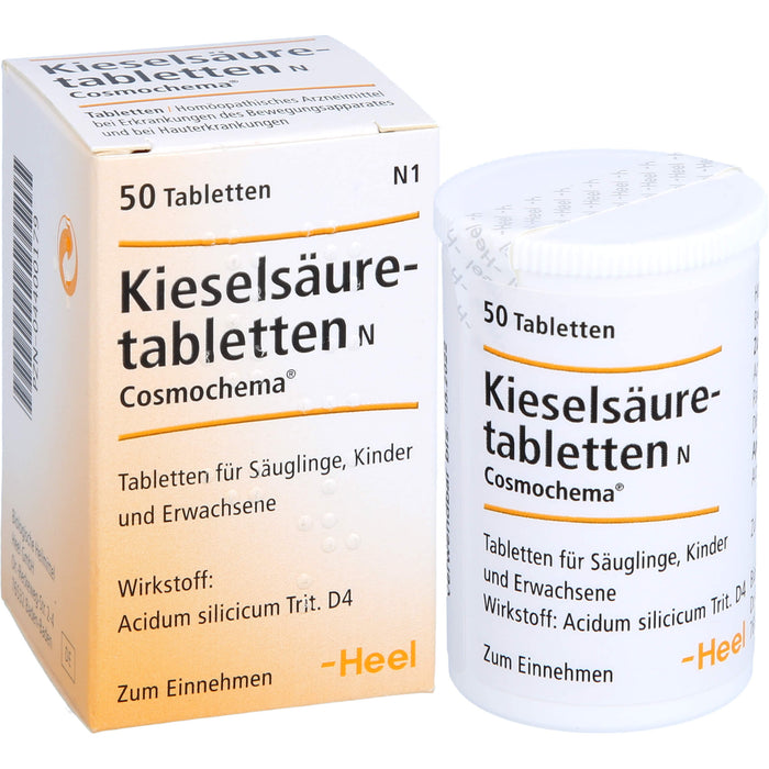 Kieselsäuretabletten N Cosmochema Tabletten, 50 pc Tablettes