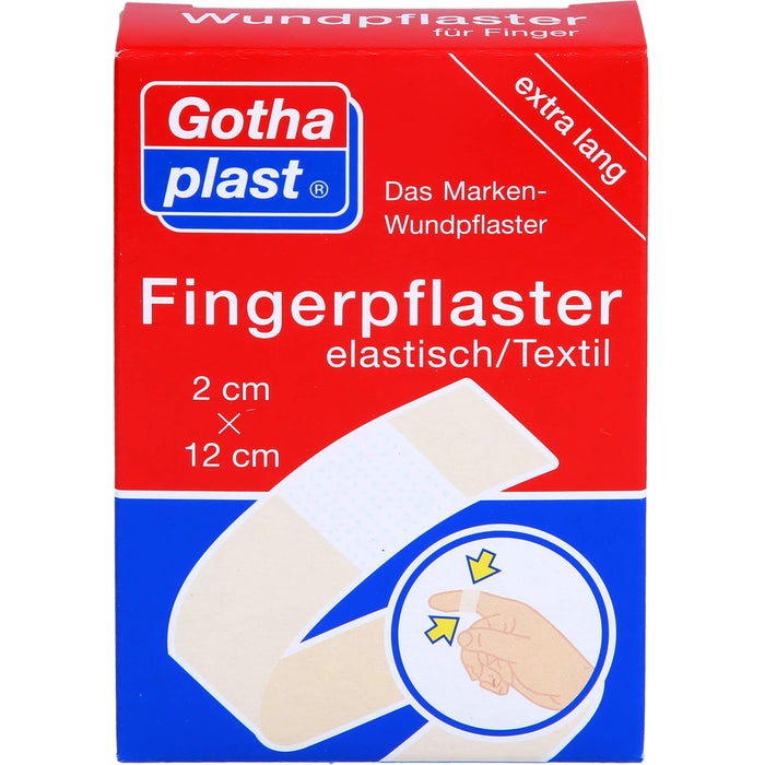 GOTHAPLAST FINGERVERBAND 2X12, 10 pc Pansement