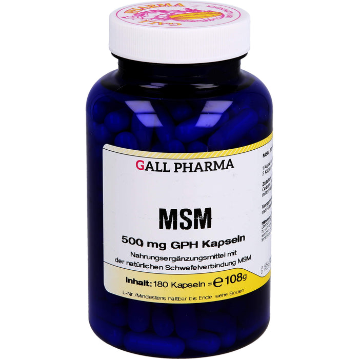 GALL PHARMA MSM 500 mg GPH Kapseln, 180 pcs. Capsules