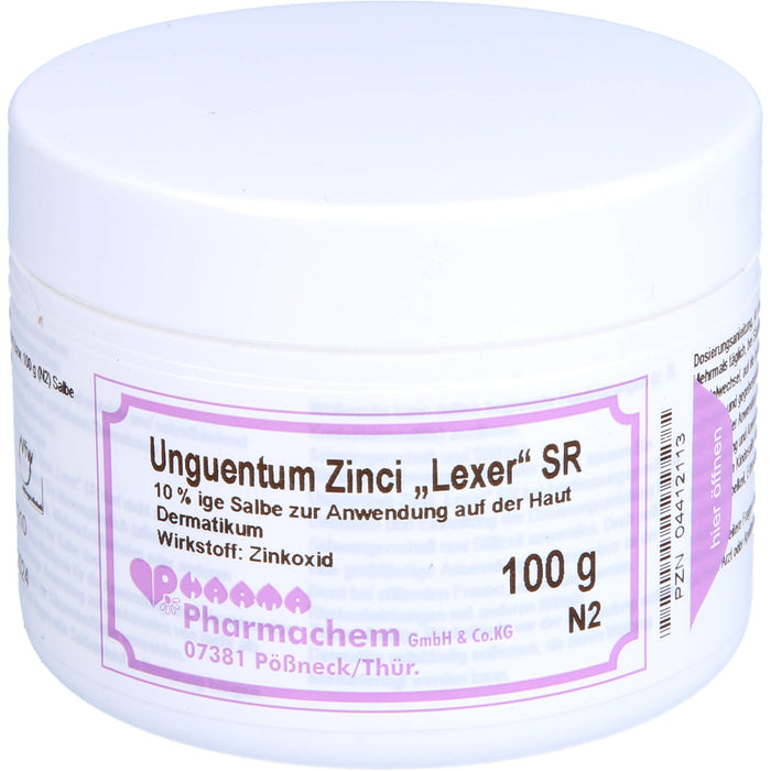 Unguentum Zinci Lexer SR, Salbe, 100 g SAL