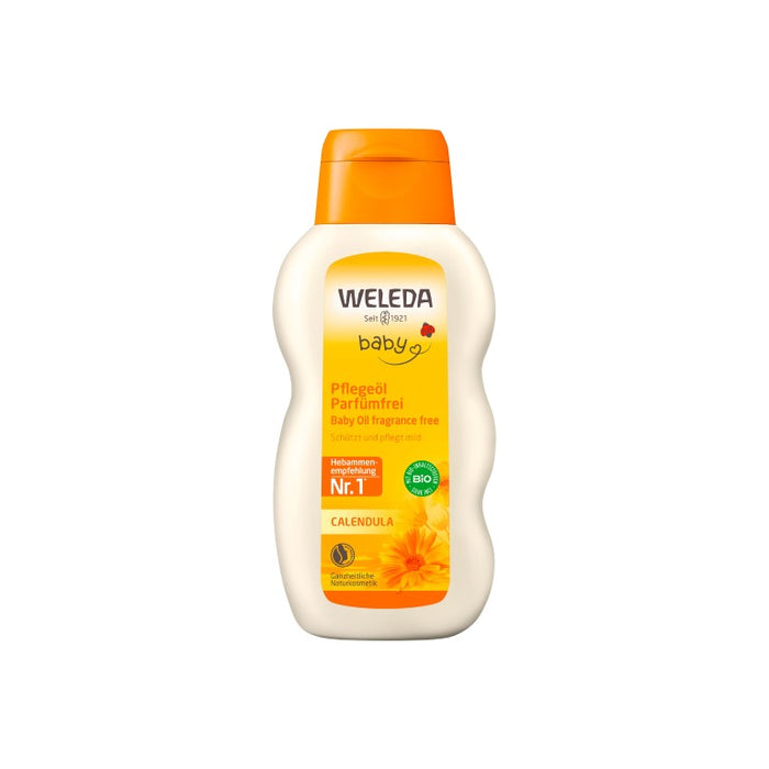 WELEDA Calendula Baby-Pflegeöl parfumfrei, 200 ml Öl