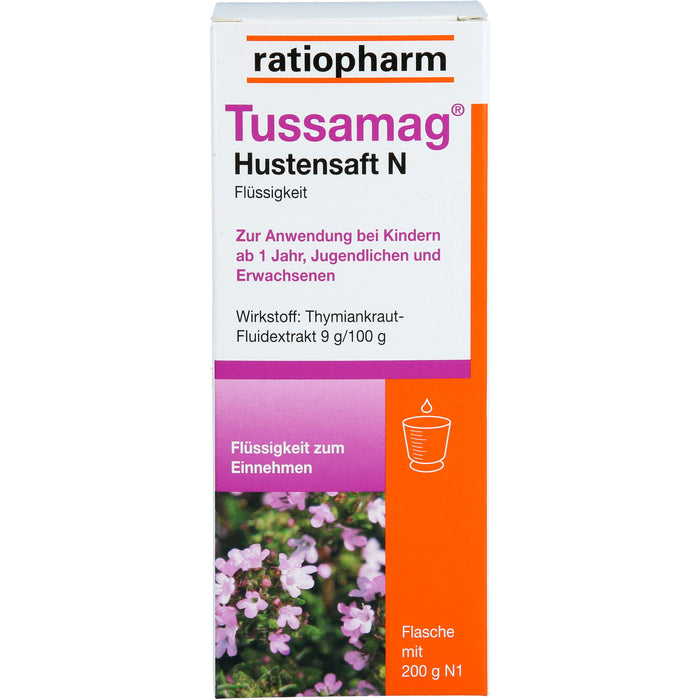 Tussamag Hustensaft N, 200 g Solution