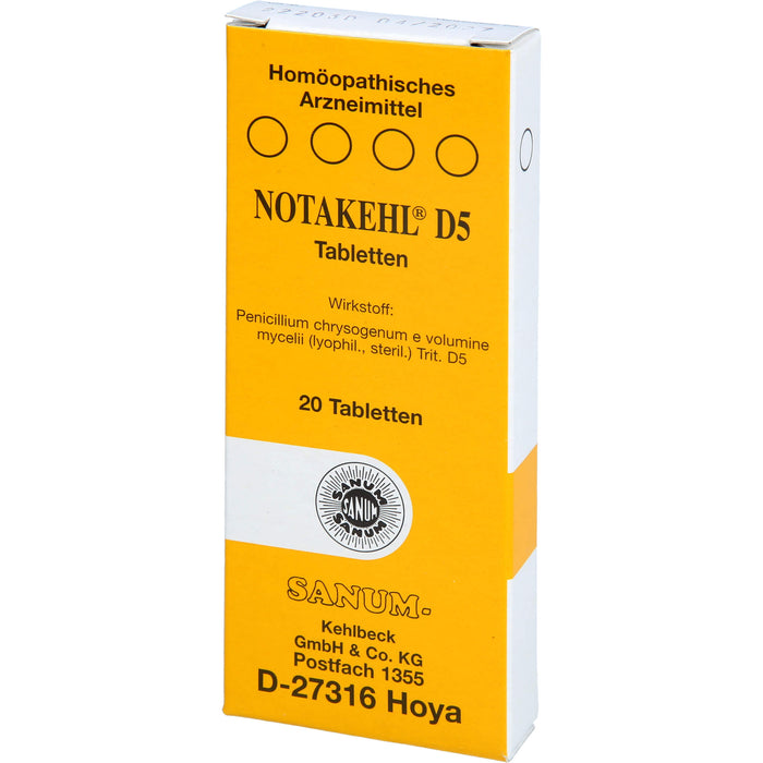 NOTAKEHL D5 Tabletten, 20 pc Tablettes