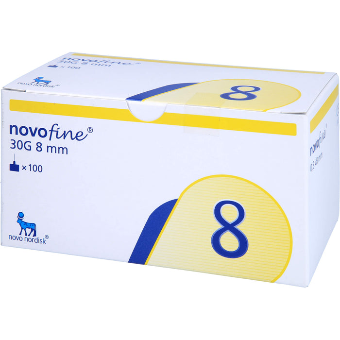 NOVOFINE 8 Kanülen 0,30x8mm, 100 St KAN