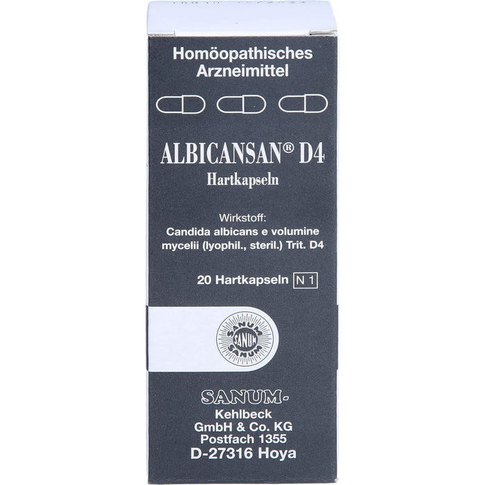 Albicansan D4 Sanum-Kehlbeck Kaps., 20 pcs. Capsules