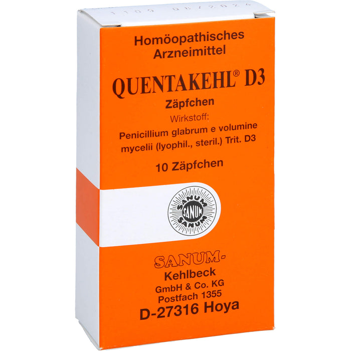 QUENTAKEHL D3 Zäpfchen, 10 pcs. Suppositories