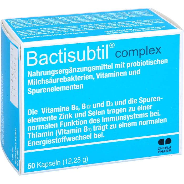 Bactisubtil complex Kapseln, 50 St. Kapseln