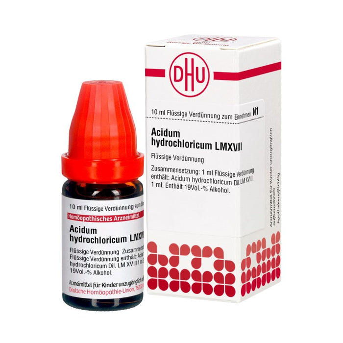 DHU Acidum hydrochloricum LM XVIII Dilution, 10 ml Lösung