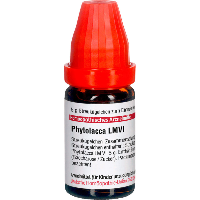 DHU Phytolacca LM VI Streukügelchen, 5 g Globules