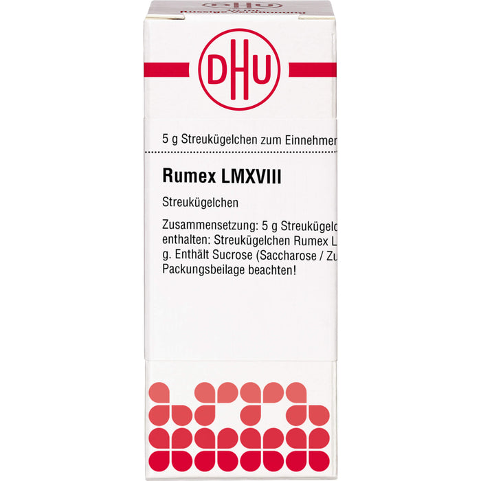 Rumex LM XVIII DHU Globuli, 5 g Globuli