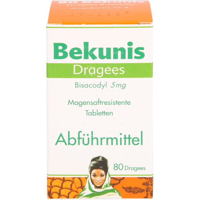 Bekunis Dragees Bisacodyl 5 mg Abführmittel, 80 St. Tabletten