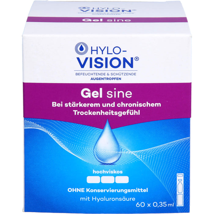 Hylo-Vision Gel sine Augentropfen, 60 pc Ampoules