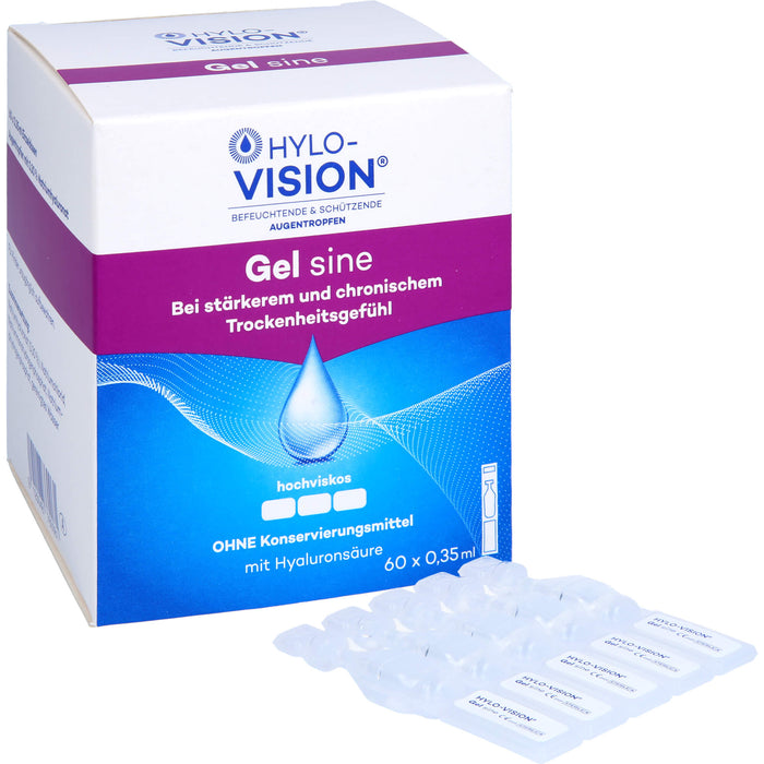 Hylo-Vision Gel sine Augentropfen, 60 pcs. Ampoules