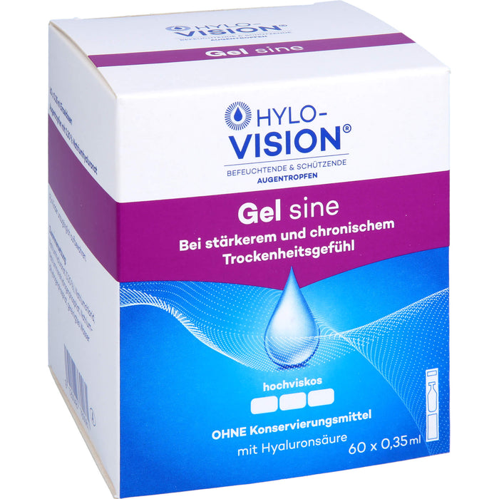 Hylo-Vision Gel sine Augentropfen, 60 St. Ampullen