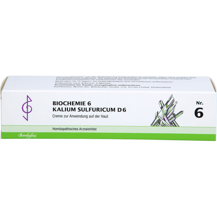 Biochemie 6 Kalium sulfuricum Bombastus D6 Creme, 100 ml Creme