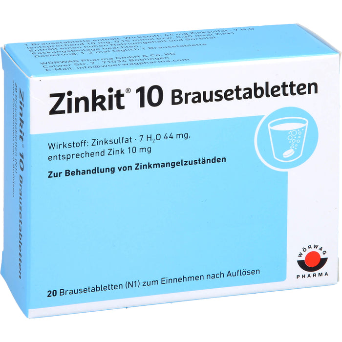 Zinkit 10 Brausetabletten, 20 St. Tabletten