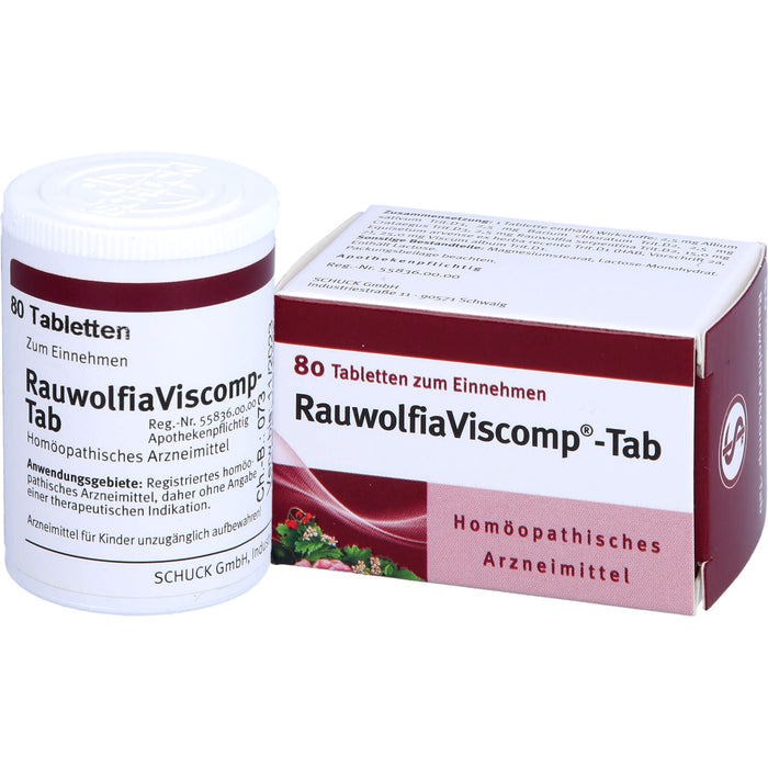 Rauwolfia Viscomp -Tab Tabletten, 80 pcs. Tablets