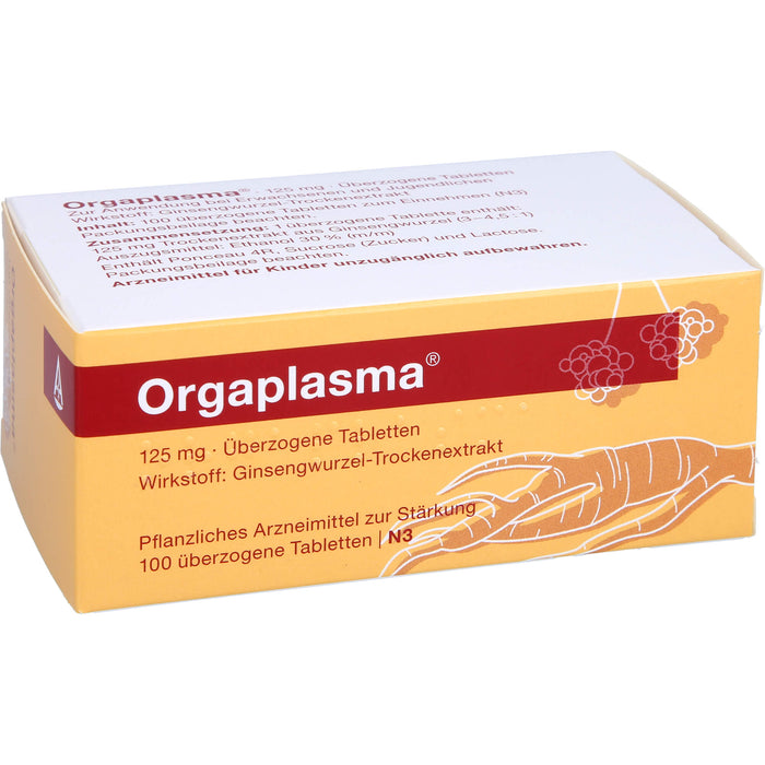 Orgaplasma, 125 mg, Überzogene Tabletten, 100 St. Tabletten