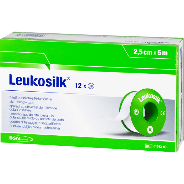 LEUKOSILK 5MX2,5CM, 12 St PFL