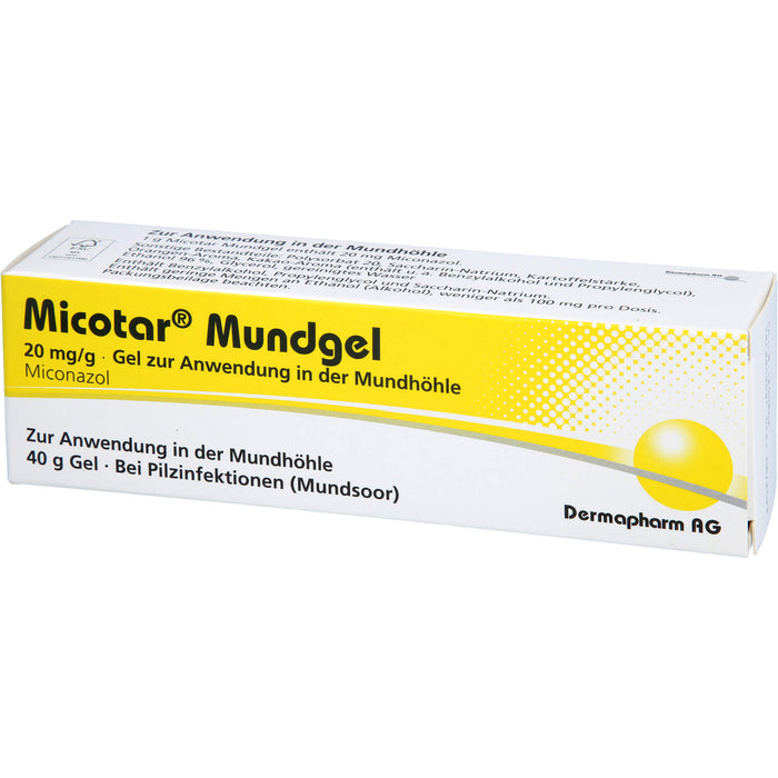 Micotar Mundgel 20 mg/g Gel zur Anwendung in der Mundhöhle, 40 g Gel