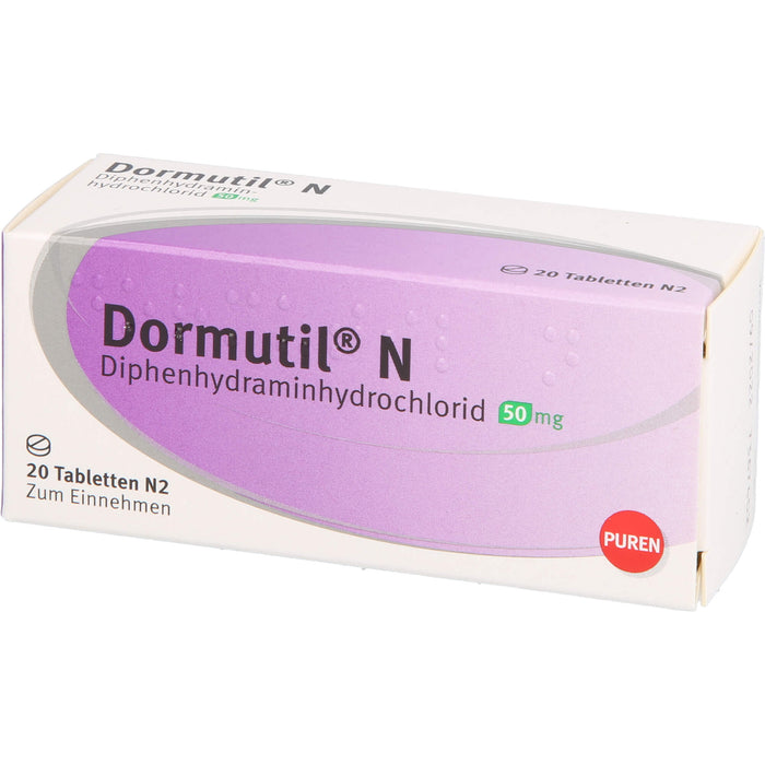 Dormutil N Tabletten bei Einschlaf- und Durchschlafstörungen, 20 pc Tablettes