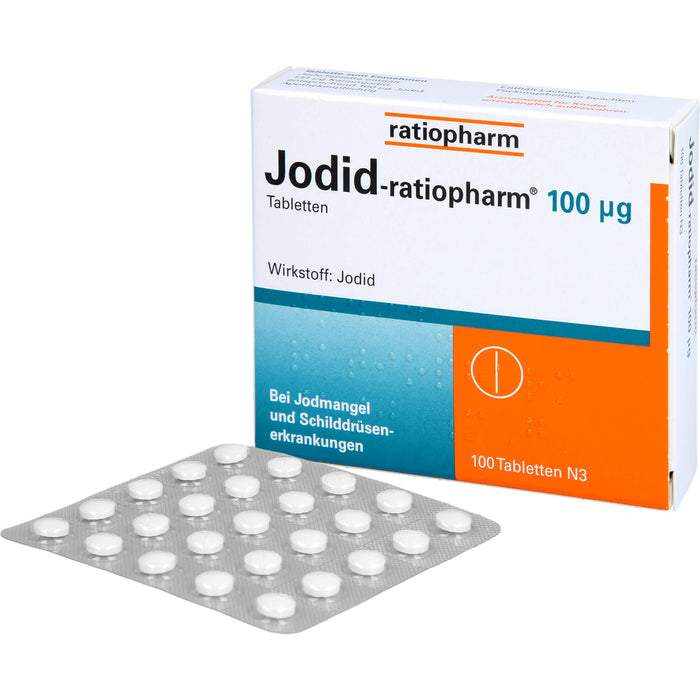 Jodid-ratiopharm 100 µg Tabletten, 100 pc Tablettes