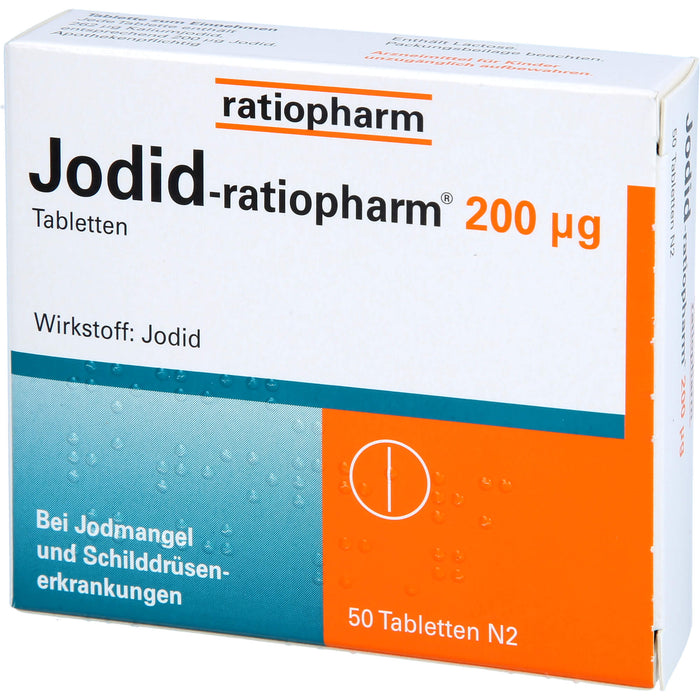 Jodid-ratiopharm 200 µg Tabletten, 50 St. Tabletten