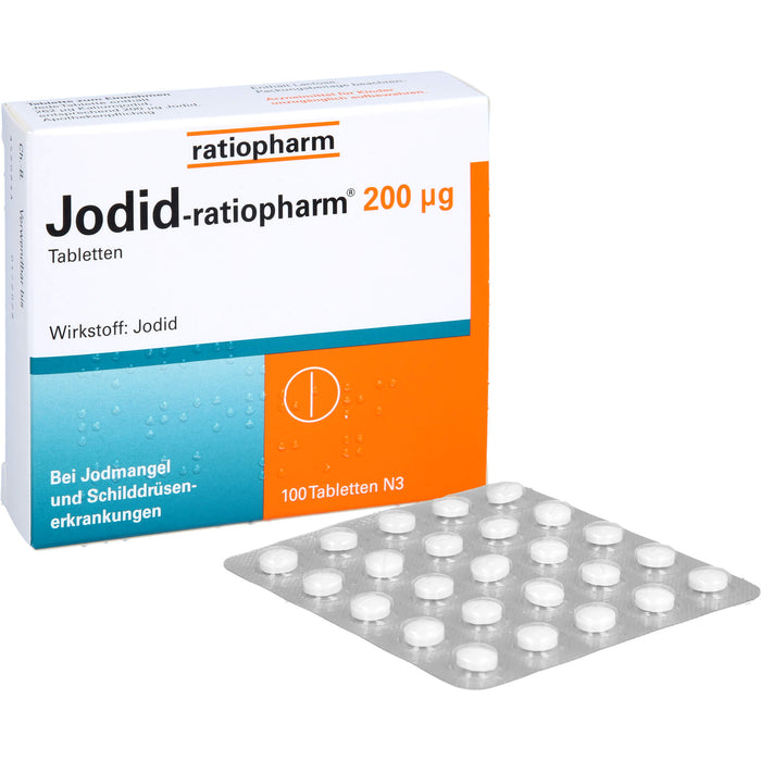 Jodid-ratiopharm 200 µg Tabletten, 100 pc Tablettes