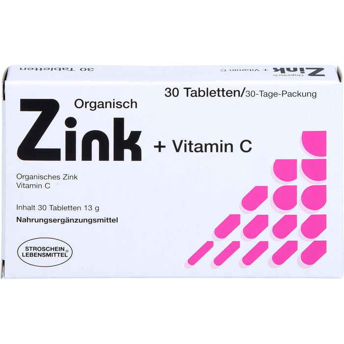 STROSCHEIN Zink organisch + Vitamin C Tabletten, 30 pcs. Tablets