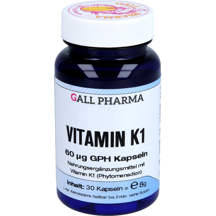 GALL PHARMA Vitamin K1 60 µg GPH Kapseln, 30 pc Capsules