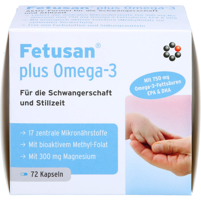 Fetusan plus Omega-3 Kapseln für Schwangerschaft und Stillzeit, 72 pc Capsules