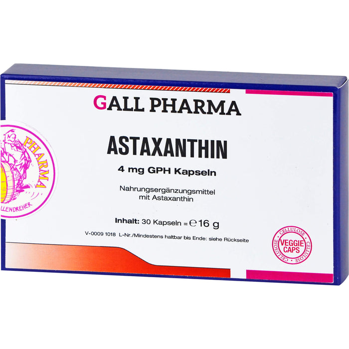 GALL PHARMA Astaxanthin 4 mg GPH Kapseln, 30 pc Capsules