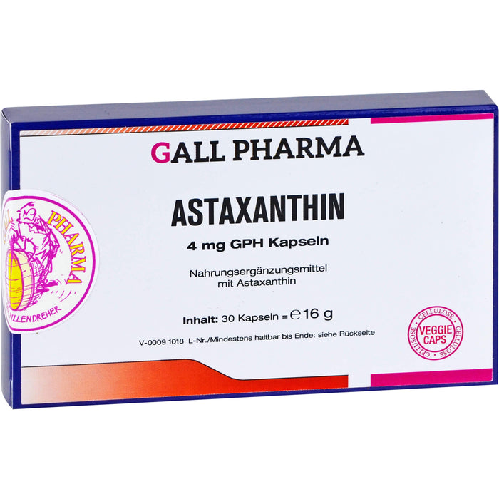 GALL PHARMA Astaxanthin 4 mg GPH Kapseln, 30 pc Capsules