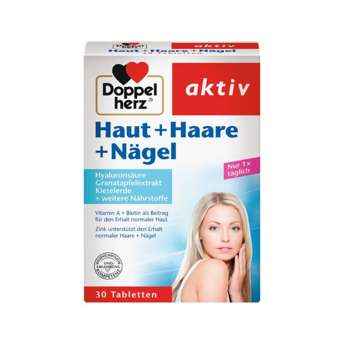 Doppelherz Haut + Haare + Nägel Tabletten, 30 St. Tabletten