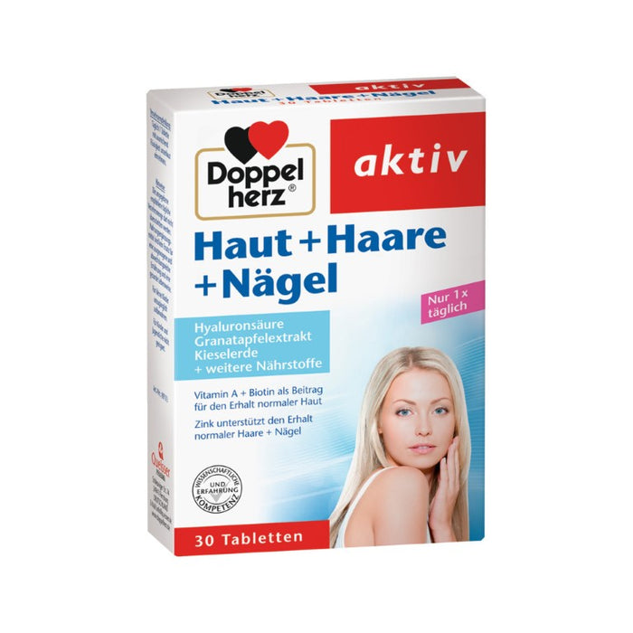 Doppelherz Haut + Haare + Nägel Tabletten, 30 pc Tablettes