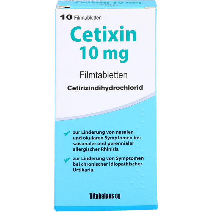 Cetixin 10 mg Filmtabletten bei Allergien, 10 St. Tabletten