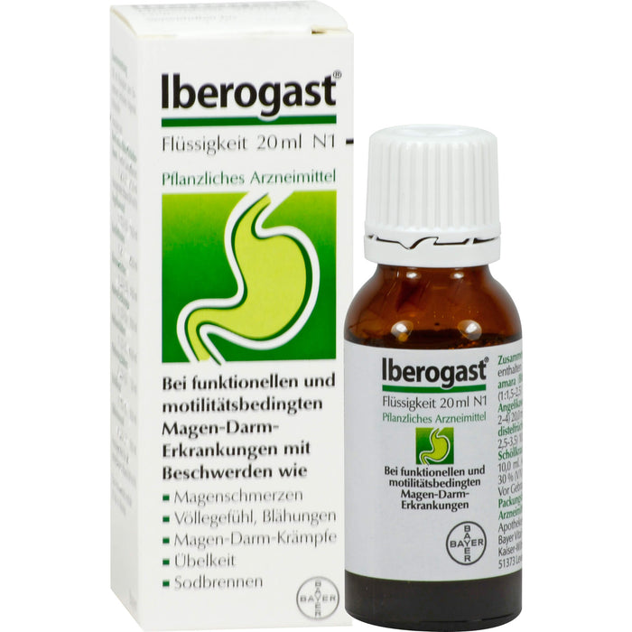 Iberogast Classic bei funktionellen und motilitätsbedingten Magen-Darm-Erkrankungen, 20 ml Solution