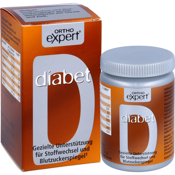 Orthoexpert diabet Tabletten unterstützt gezielt den Stoffwechsel, 60 pcs. Tablets